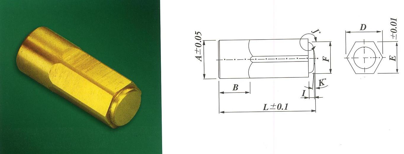 Hex Square Pin