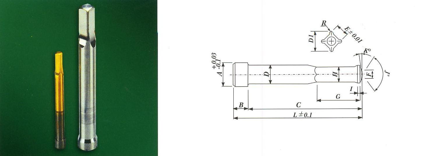 T-Type R-Square Head Punch